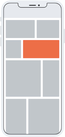 Mobile native ad example